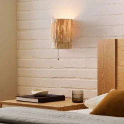Roscoe Plug-In Woven Sconce (10")