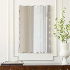 Rough Cut Edge Rectangle Wall Mirror