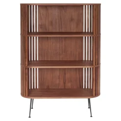 Rounded Wood Slats Shelf