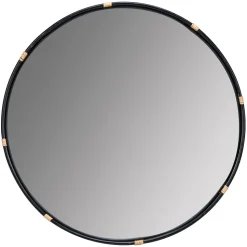 Round Rattan Wall Mirror