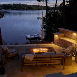 Rutland Rectangle Steel Fire Pit Table (42"–70")