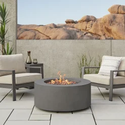 Rutland Round Steel Fire Pit Table (36")