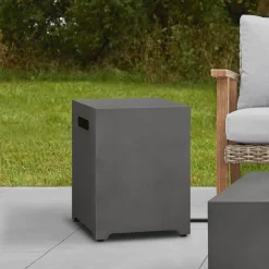 Rutland Square Steel Propane Tank Cover Side Table