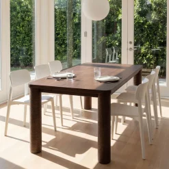 Sacha Wood Rectangle Dining Table (71")