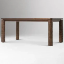 Sacha Wood Rectangle Dining Table (71")