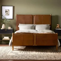 Sackett Leather Bed