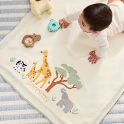 Safari Knit Baby Blanket