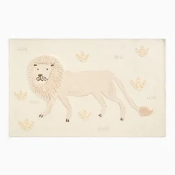 Safari Neutral Lion Rug