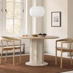 Salma Concrete Pedestal Dining Table (48")