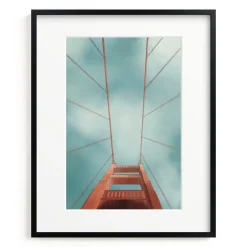 San Francisco Golden Gate Bridge Framed Wall Art by Minted for West Elm