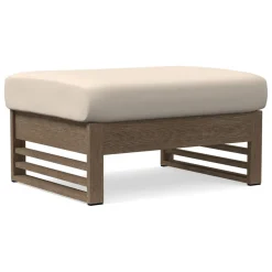 Santa Fe Slatted Outdoor Ottoman Cushion Cover
