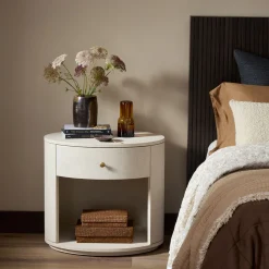 Sarafina Oval Open Shelf Nightstand (26")