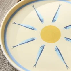 Sardine Melamine Outdoor Salad Plate Sets