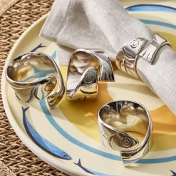 Sardine Metal Napkin Ring Sets