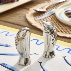 Sardine Metal Salt & Pepper Shakers