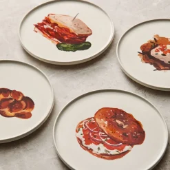 Savory Deli Favorites Appetizer Plate Sets