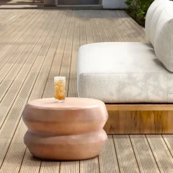 Sayanth Round Outdoor Side Table (21")