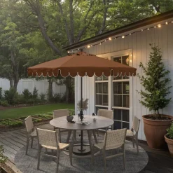 Scallop Edge Outdoor Umbrella (9')