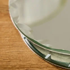 Scalloped Mirror Coaster Sets