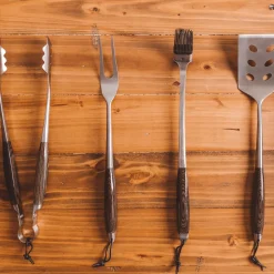 Schmidt Brothers 4-Piece Grill Tool Set - Ash