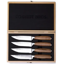 Schmidt Brothers Zebra Wood Steak Knives (Set of 4)