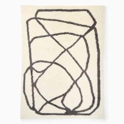 Scribble Shag Wool Rug