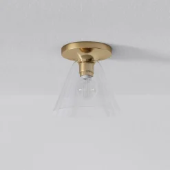 Sculptural Cone Flush Mount