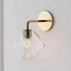 Sculptural Faceted Sconce