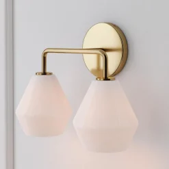 Sculptural 2-Light Geo Sconce