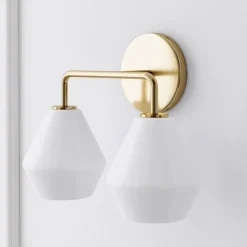 Sculptural 2-Light Geo Sconce