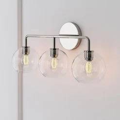 Sculptural 3-Light Globe Sconce