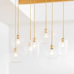 Sculptural 7-Light Multi Chandelier