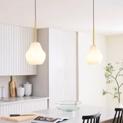 Sculptural Ribbed Pendant