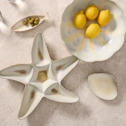 Seashell Stoneware Serveware Collection