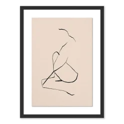 Series No. 2 Nude Sketch Framed Wall Art by Roseanne Kenny