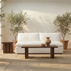 Sesimbra Outdoor Teak Wood Coffee Table (65")