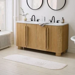 Shaped Swirl Bath Runner