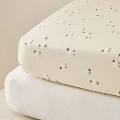 Sheep Crib Sheet & Oatmeal Tencel Crib Sheet Bundle