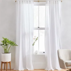 Sheer Crosshatch Curtain (Set of 2)