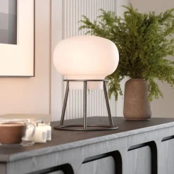 Sheryl Cordless Tripod Oval Table Lamp (15")