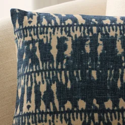 Shibori Wide Stripe Pillow Cover