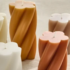 Signature Wax Twist Pillar Candles