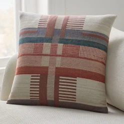 Silk Broken Stripe Pillow Cover