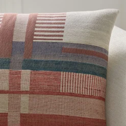 Silk Broken Stripe Pillow Cover