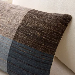 Silk Half Block Pillow Cover