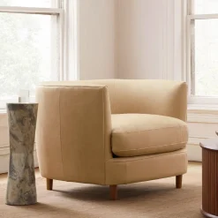 Silvan Leather Tub Chair