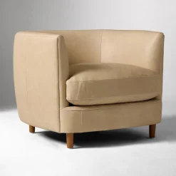 Silvan Leather Tub Chair