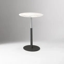 Simii Trellex Height-Adjustable Disc Base Marble Table