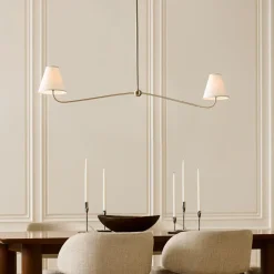 Simone Linear 2-Light Chandelier (48")
