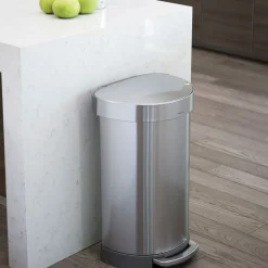 simplehuman Semi-Round Liner Rim Trash Can